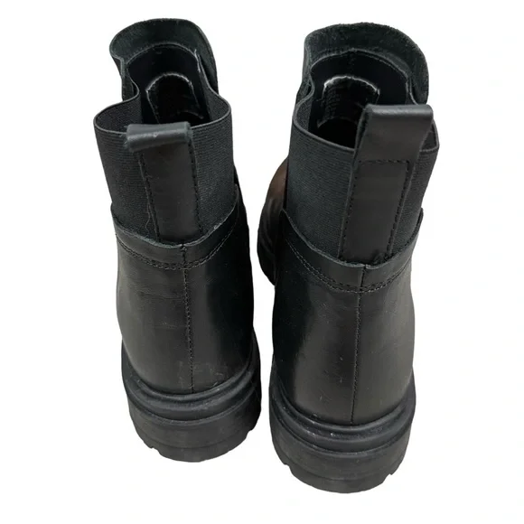 STEVE MADDEN Moira Lug Sole Leather Boots - Picture 5 of 8